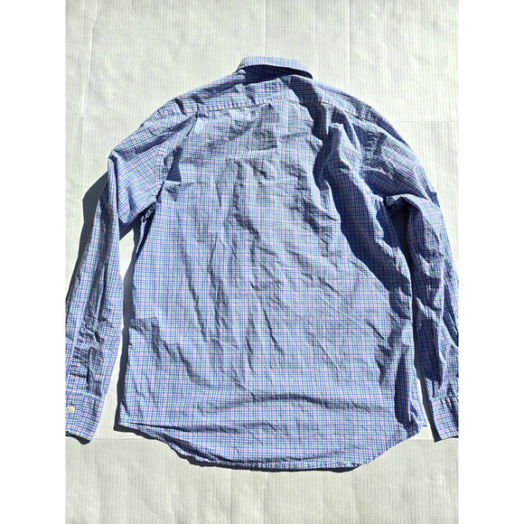 Ralph Lauren Plaid Long Sleeve Button Up Shirt Medium White Pink Easter - Picture 3 of 12